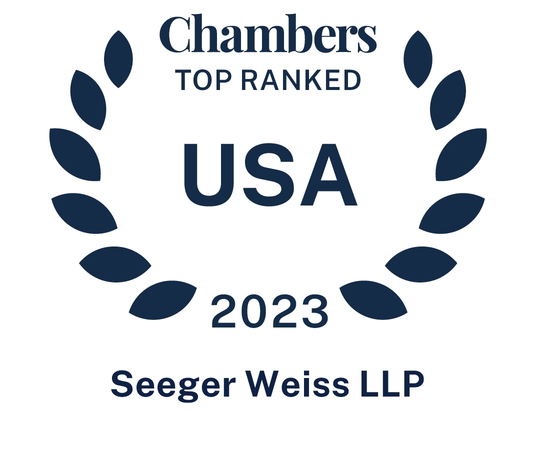 Seeger Weiss LLP Chambers USA Top Ranked 2023